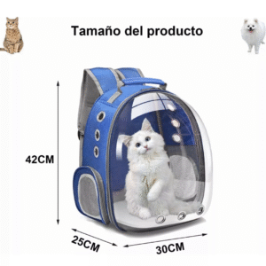 maleta morral para mascotas burbuja orificios de respiración