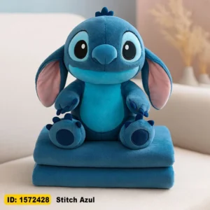 peluche cobija stitch azul