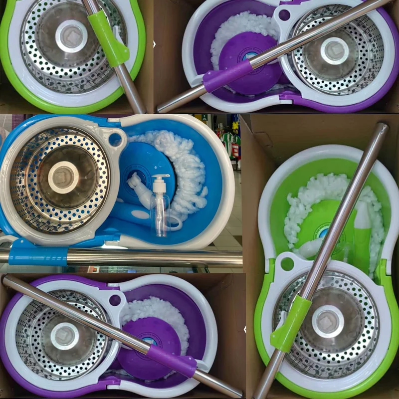 Trapero Giratorio 360 y Balde Escurridor Centrifugado